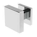 GPF Bouwbeslag RVS GPF9950.49-02 RVS gepolijst vierkante deurknop S2 60x60x16 mm met knopvastzetter met vierkant rozet gepolijst GPF9950490400-02