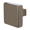 GPF Bouwbeslag Anastasius 9950.A3 S1 vierkante knop 60x60x16 mm draaibaar met krukstift Mocca blend GPF9950A30200