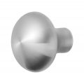 GPF Bouwbeslag RVS 9959.09 S3 Paddenstoel knop 52 mm vast met metaalschroef M10 RVS geborsteld GPF995909410