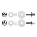 Mandelli1953 Kit 4 bevestiging enkelzijdig door deur voor glazen deuren chroom TH5KIT4CB0000