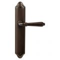 Mandelli1953 530R PC72 Sevilla deurkruk gatdeel op langschild 260x47 mm PC 72 mm rechtswijzend antiek brons TH50530BA0342