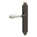 Mandelli1953 640L Doge deurkruk gatdeel op langschild 260x47 mm blind linkswijzend antiek brons TH50640BA0200