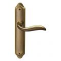 Mandelli1953 980R Plisse deurkruk gatdeel op langschild 260x47 mm blind rechtswijzend mat brons TH50980BD0300