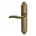 Mandelli1953 980L Plisse deurkruk gatdeel op langschild 260x47 mm blind linkswijzend mat brons TH50980BD0200