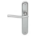 Mandelli1953 1180L Chio deurkruk gatdeel op langschild 238x40 mm blind linkswijzend satin mat chroom-chroom TH51180CB-CA0200