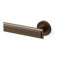 Mandelli1953 1741L Kuki deurkruk gatdeel op rozet 50x6 mm linkswijzend mat brons TH51741BD0200