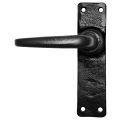 Kirkpatrick KP2456L deurkruk gatdeel op schild 152x38 mm blind linkswijzend smeedijzer zwart TH6245660200
