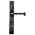 Kirkpatrick KP2459R deurkruk gatdeel op schild 266x38 mm blind smeedijzer zwart TH6245960300