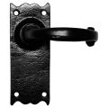 Kirkpatrick KP2519L deurkruk gatdeel op schild 127x50 mm blind linkswijzend smeedijzer zwart TH6251960227