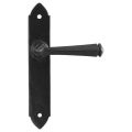 Kirkpatrick KP6052R BB72 deurkruk gatdeel op schild 245x40 mm BB 72 mm rechtswijzend smeedijzer zwart TH6605260311