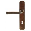 Utensil Legno FM043L/R deurkruk gatdeel op schild 245x40 mm blind links-rechtswijzend roest TH7004370200