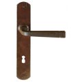 Utensil Legno FM043R M deurkruk gatdeel op schild 245x40 mm blind geveerd rechtswijzend roest TH700437M300