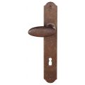 Utensil Legno FM335L/R deurkruk gatdeel op schild 245x40 mm blind links-rechtswijzend roest TH7033570200