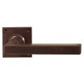 Utensil Legno FM364R M RSB deurkruk gatdeel op rozet 50x50 mm geveerd rechtswijzend roest TH703647M300