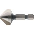 International Tools 42.543 Eco HSS verzinkboor 90 graden 3 snijkanten met 1/4 inch-zeskant bitopname 63 mm 42.543.0630