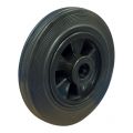 Protempo serie 01 transportwiel los PP velg standaard zwarte rubberen band 125 mm rollager 101.122.150.000