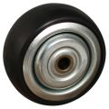 Protempo serie 02 transportwiel los stalen velg standaard zwarte rubberen band 65 mm conisch kogellager 102.064.080.000