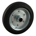 Protempo serie 02 transportwiel los stalen velg standaard zwarte rubberen band 180 mm rollager 102.182.200.000