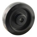 Protempo serie 07 transportwiel los zwarte PA velg zwarte elastische rubberen band ± 70 shore A 160 mm rollager 107.162.200.000