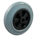 Protempo serie 11 transportwiel los PP velg standaard grijze rubberen band 125 mm rollager RVS 111.129.150.000