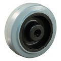 Protempo serie 14 transportwiel los zwarte PA velg grijze elastische rubberen band ± 65 shore A 80 mm rollager 114.082.120.000