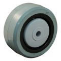 Protempo serie 14 transportwiel los zwarte PA velg grijze elastische rubberen band ± 65 shore A 100 mm kogellager 114.106.100.000