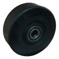 Protempo serie 18 transportwiel los stalen velg zwarte elastische rubberen band ± 72 shore A 200 mm kogellager 118.206.300.080