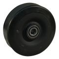 Protempo serie 18 transportwiel los stalen velg zwarte elastische rubberen band ± 72 shore A 250 mm kogellager 118.256.300.080