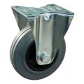 Protempo serie 11-12 bok transportwiel plaatbevestiging stalen gaffel PP velg standaard grijze rubberen band 100 mm rollager 311.102.126.000