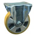 Protempo serie 29-91 bok transportwiel plaatbevestiging stalen gaffel aluminium velg PU band ± 94 shore A 125 mm kogellager 329.126.916.050