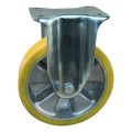 Protempo serie 29-14 bok transportwiel plaatbevestiging stalen gaffel aluminium velg PU band ± 94 shore A 250 mm kogellager 329.256.146.050