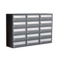 Allux Hive set postkast staal verzinkt gepoedercoat 3-breed 5-hoog antraciet 40030065_3x5