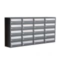 Allux Hive set postkast staal verzinkt gepoedercoat 4-breed 5-hoog antraciet 40030065_4x5