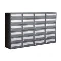 Allux Hive set postkast staal verzinkt gepoedercoat 4-breed 6-hoog antraciet 40030065_4x6