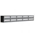 Allux Hive set postkast staal verzinkt gepoedercoat 5-breed 2-hoog antraciet 40030065_5x2