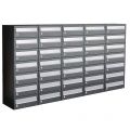 Allux Hive set postkast staal verzinkt gepoedercoat 5-breed 7-hoog antraciet 40030065_5x7