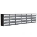 Allux Hive set postkast staal verzinkt gepoedercoat 6-breed 4-hoog antraciet 40030065_6x4