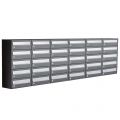 Allux Hive set postkast staal verzinkt gepoedercoat 6-breed 5-hoog antraciet 40030065_6x5