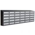 Allux Hive set postkast staal verzinkt gepoedercoat 6-breed 5-hoog met dak antraciet 40030065_6x5d