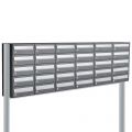 Allux Hive set postkast staal verzinkt gepoedercoat 6-breed 5-hoog op statief antraciet 40030065_6x5s