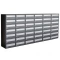 Allux Hive set postkast staal verzinkt gepoedercoat 6-breed 7-hoog antraciet 40030065_6x7