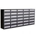 Allux Hive set postkast staal verzinkt gepoedercoat 5-breed 6-hoog zwart 40030070_5x6