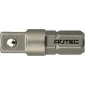 Rotec 820 adapter C6.3 > vierkant 1/4 inch met kogel L=25 mm set 10 stuks 820.0010