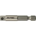 Rotec 820 adapter E6.3 > vierkant 1/4 inch met stift L=50 mm set 10 stuks 820.0030