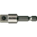 Rotec 820 adapter E6.3 > vierkant 3/8 inch met stift L=50 mm set 10 stuks 820.0050