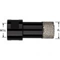 Rotec 757 diamantboorkroon graniet-tegel M14 opname 40x35 mm 757.4040