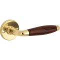 Wallebroek Mi Satori 00.0196.46 krukgarnituur Bonton Facet messing gepolijst ongelakt-bubinga W0200.0196.46