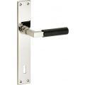 Wallebroek Mi Satori 00.0108.15 krukgarnituur Bauhaus messing glans nikkel-ebben BB110 W1100.0108.15