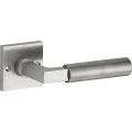 Wallebroek Mi Satori 00.0097.46 krukgarnituur Bauhaus messing mat nikkel ongelakt W1300.0097.46