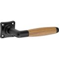 Wallebroek Mi Satori 00.0149.46 krukgarnituur Ton vierkant messing mat zwart-teak W3000.0149.46